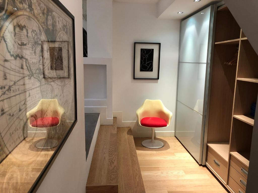 Posezení v ubytování Loft en Las Arenas Getxo, junto puente colgante