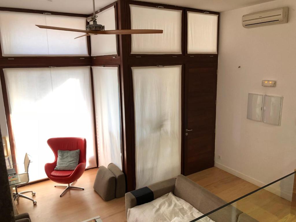 Posezení v ubytování Loft en Las Arenas Getxo, junto puente colgante