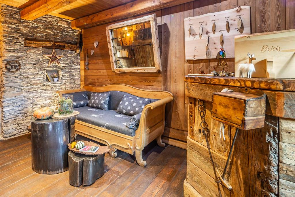 Posezení v ubytování Brieis Relais Alpino