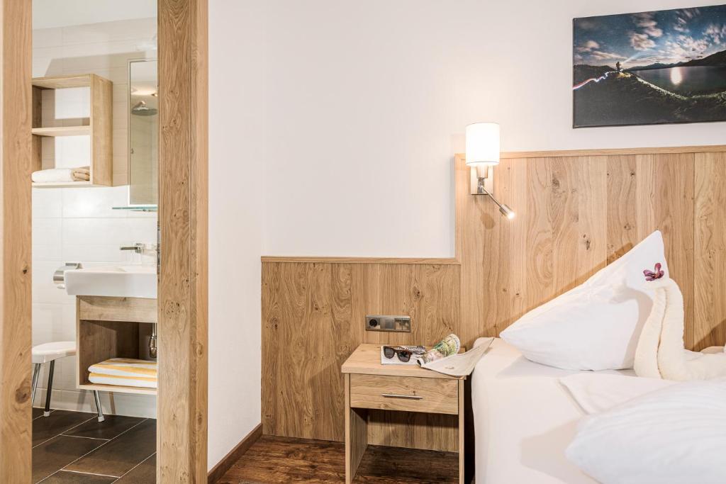 Voodi või voodid majutusasutuse Hotel Kirchlerhof toas