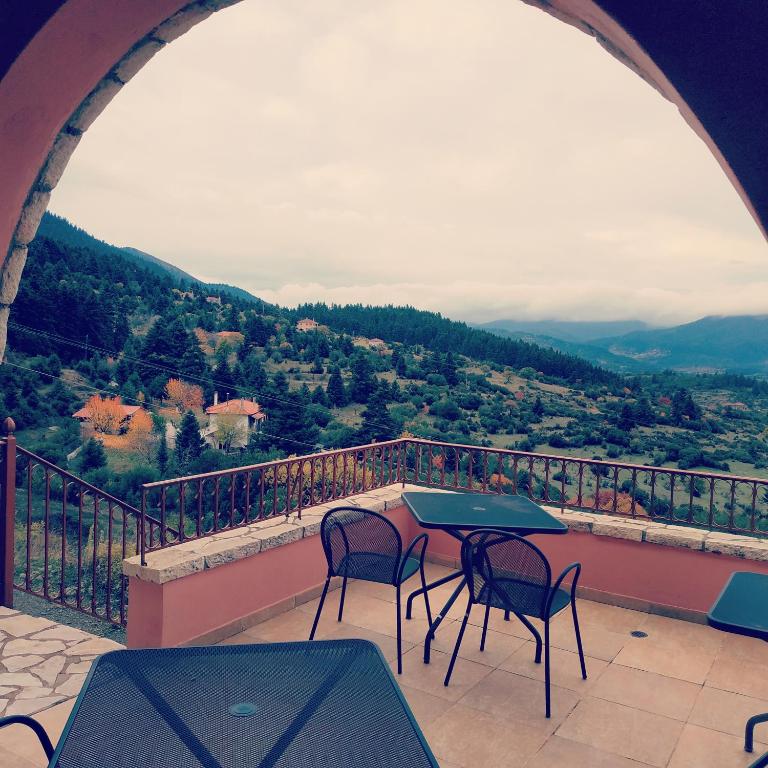 Widok na góry z tego hotelu