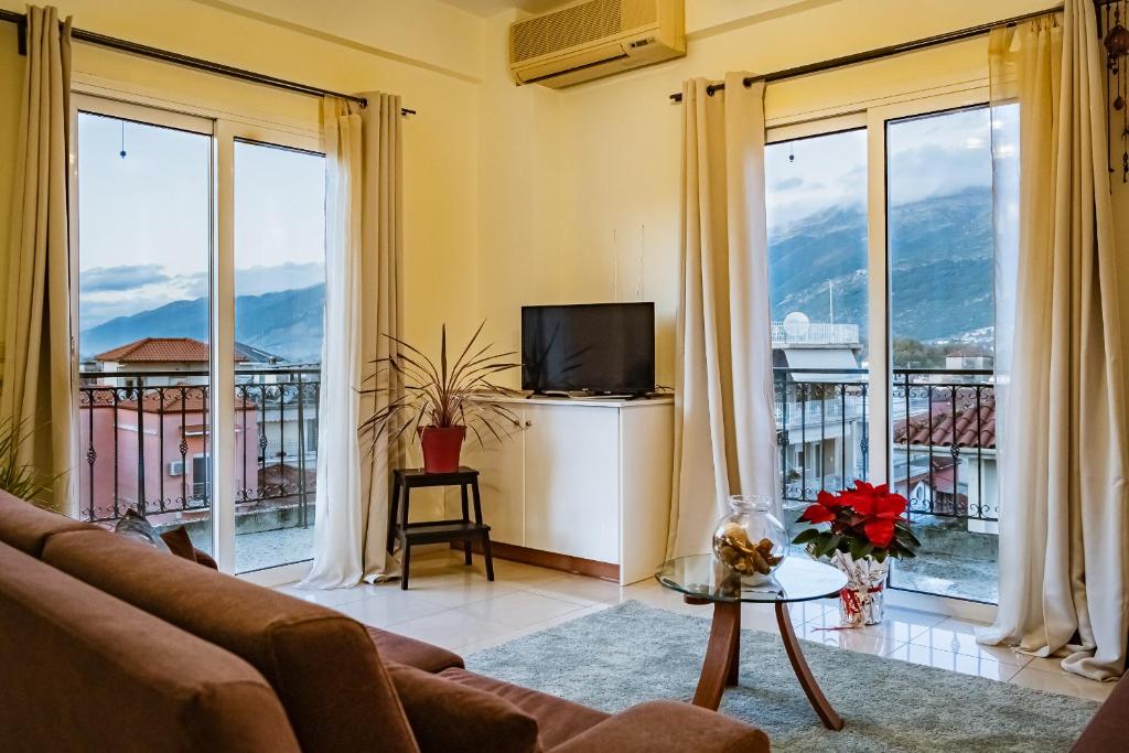 Výhľad na hory alebo výhľad na hory priamo z apartmánu