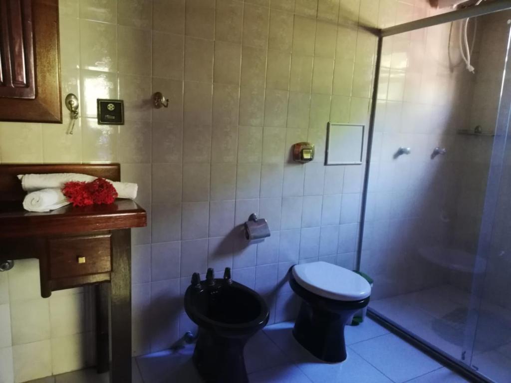 Koupelna v ubytování VILA LUMAR