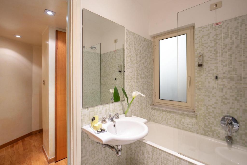 Koupelna v ubytování Hotel Nord Nuova Roma