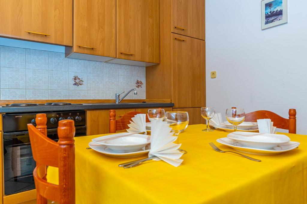 Kuchyň nebo kuchyňský kout v ubytování Vacattio apartment 2
