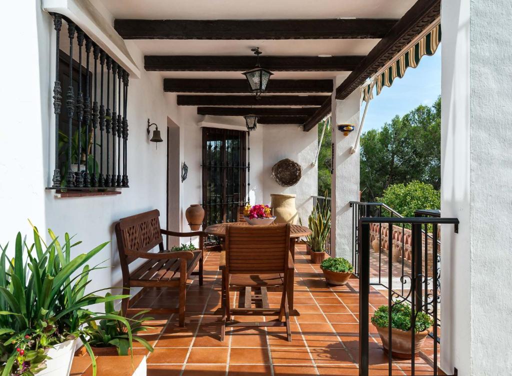 Balkón nebo terasa v ubytování Villa Cortijo del Peñón