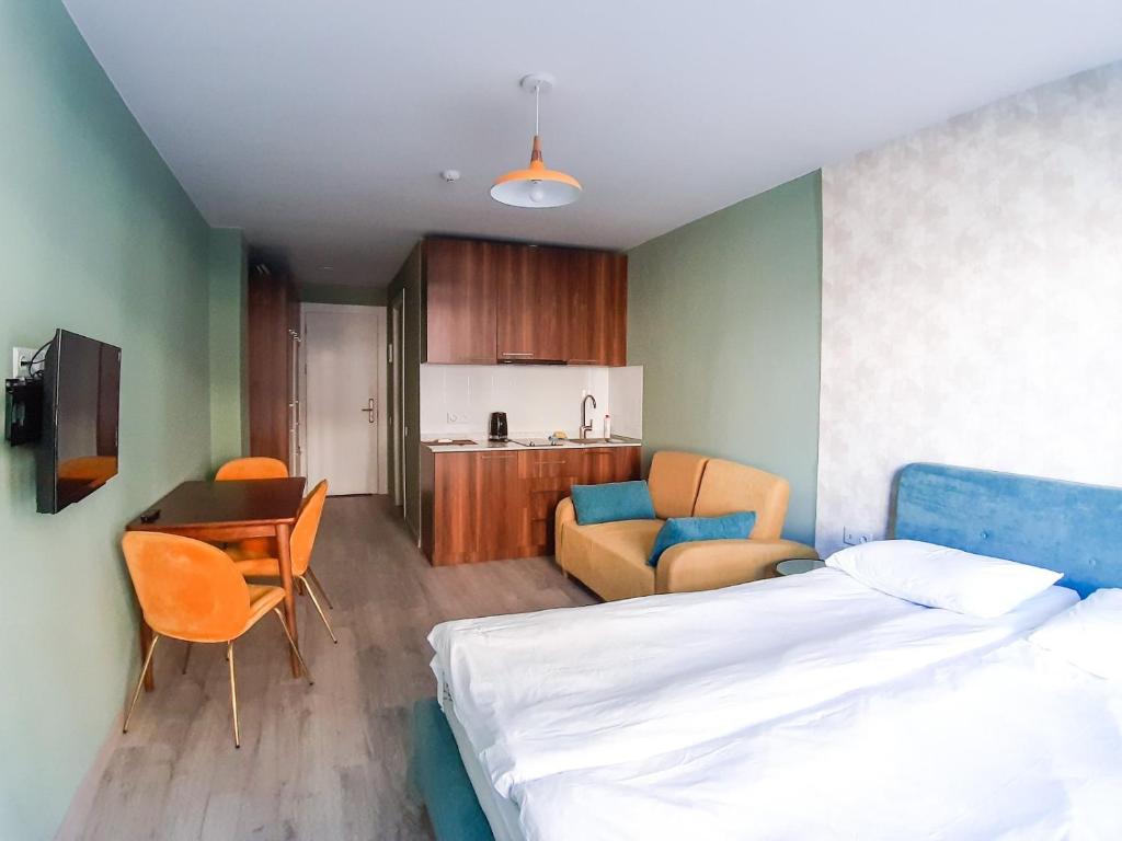 Kuchyň nebo kuchyňský kout v ubytování Новый Гудаури Loft 2