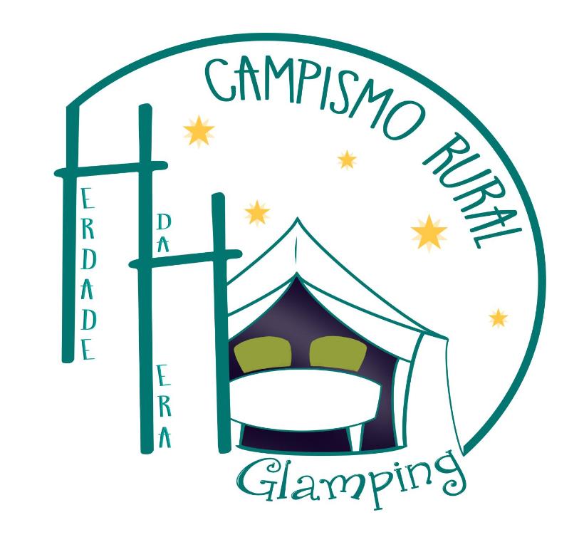 a logo of a tent with the words campinas picnic changing at Herdade da Hera in Azambuja