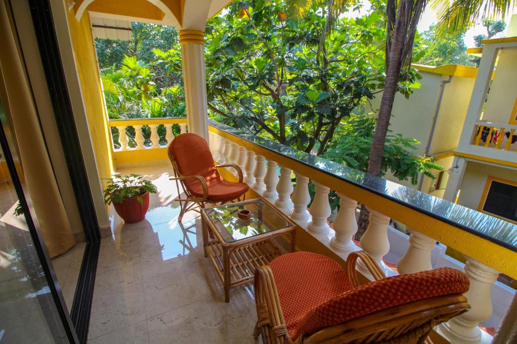 Balkón nebo terasa v ubytování Primavera Holiday Homes-FAMILY RUN GOAN GUEST HOUSE