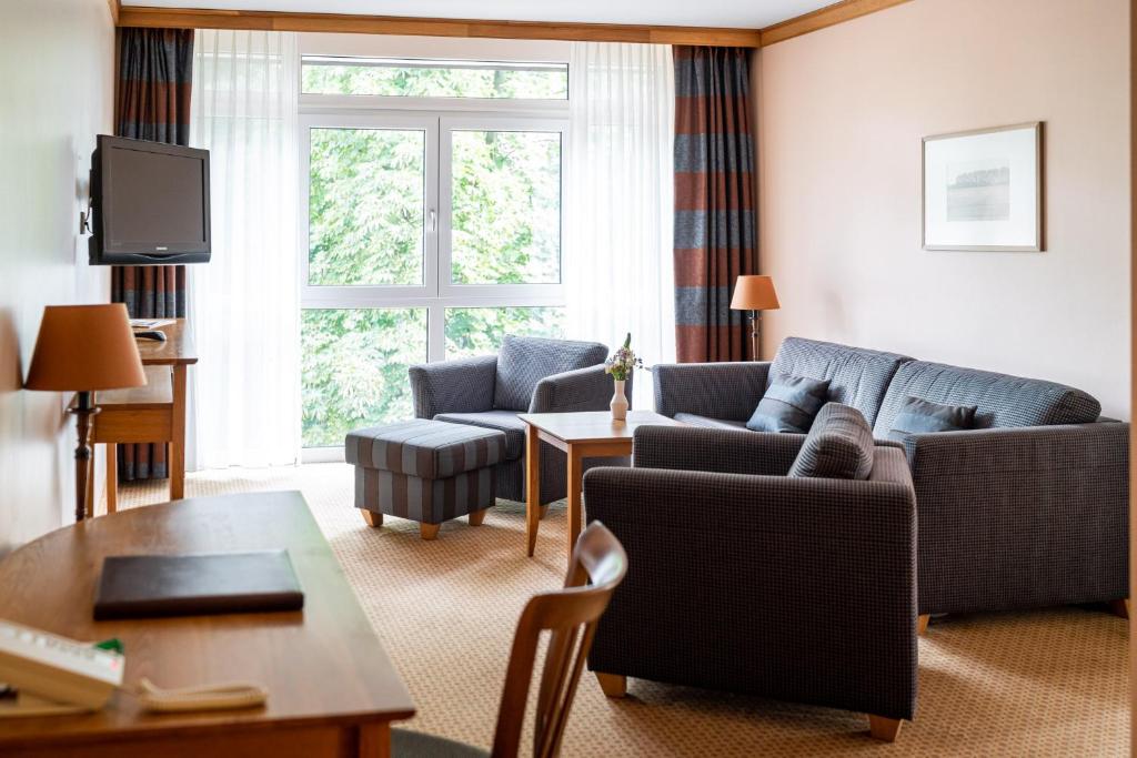 Posezení v ubytování Waldhotel Tannenhäuschen