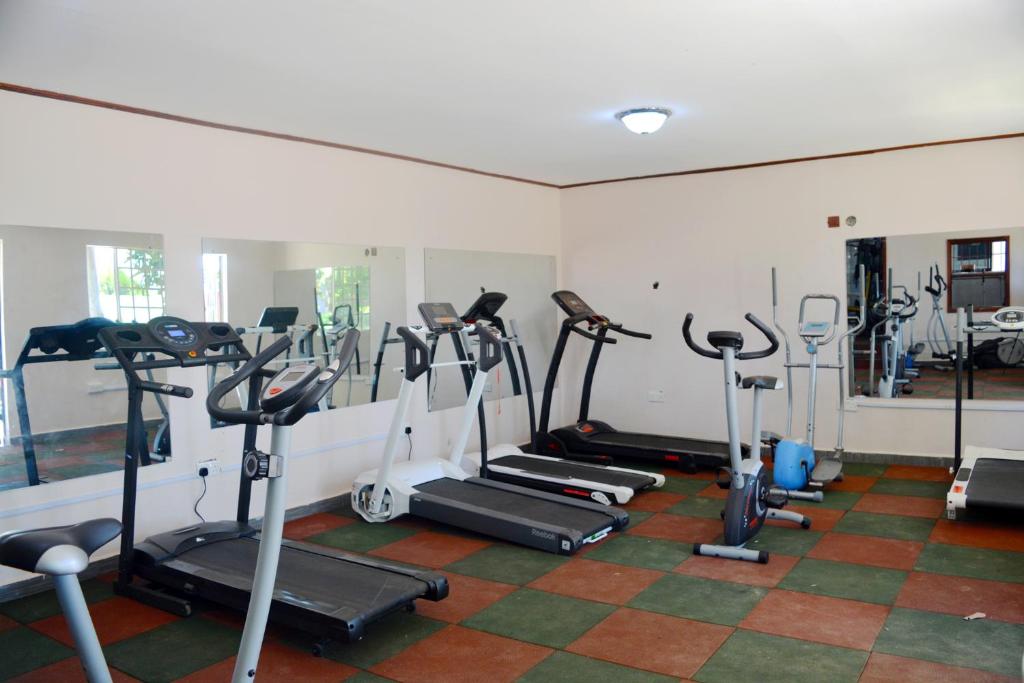 Fitness centrum a/nebo fitness zařízení v ubytování Misty Mountain Lodge