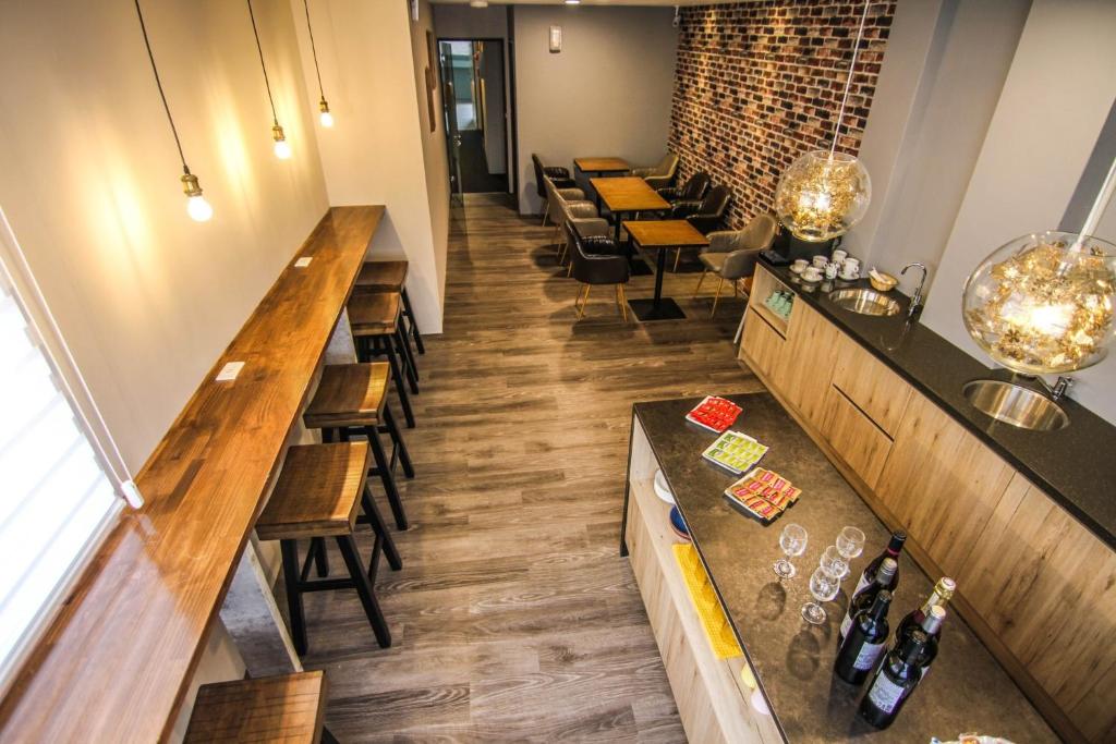 Posezení v ubytování Sun Moon Lake Loft Inn