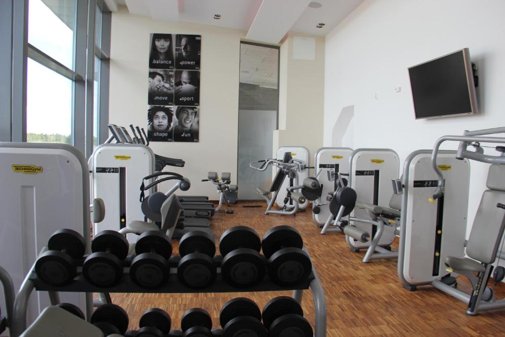 Fitness centrum a/nebo fitness zařízení v ubytování Cape East