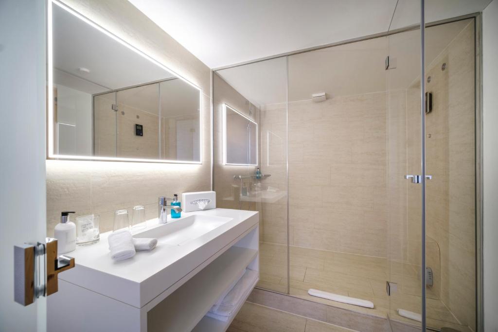 Koupelna v ubytování Hotel Seehof