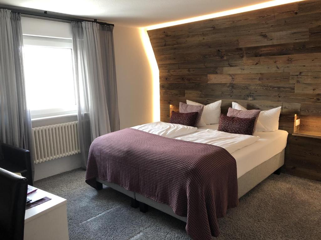 Postel nebo postele na pokoji v ubytování Hotel Nuhnetal