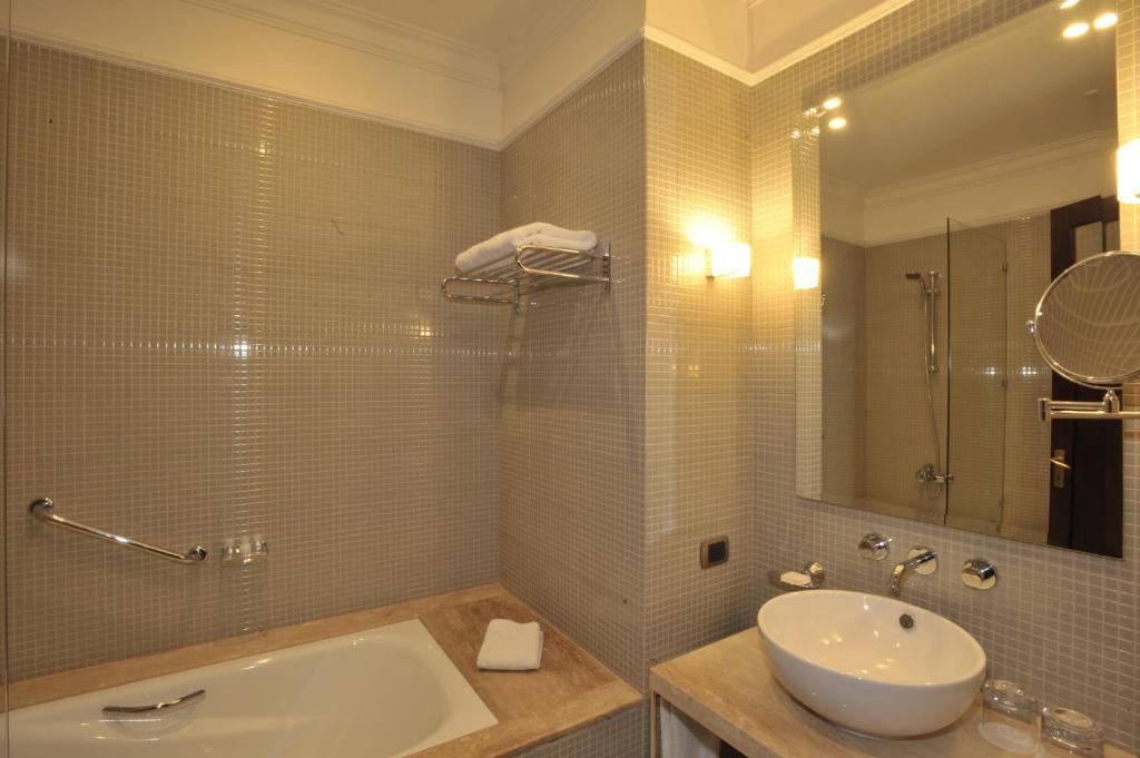 Koupelna v ubytování Hotel Casa Higueras