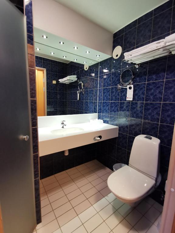 Koupelna v ubytování Hotell Erikslund