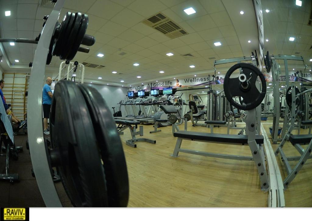 Fitness centrum a/nebo fitness zařízení v ubytování Liz suite