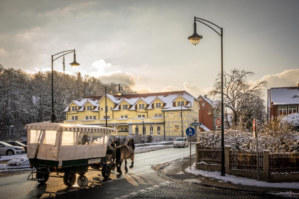 Boutiquehotel Schloßpalais v zimě