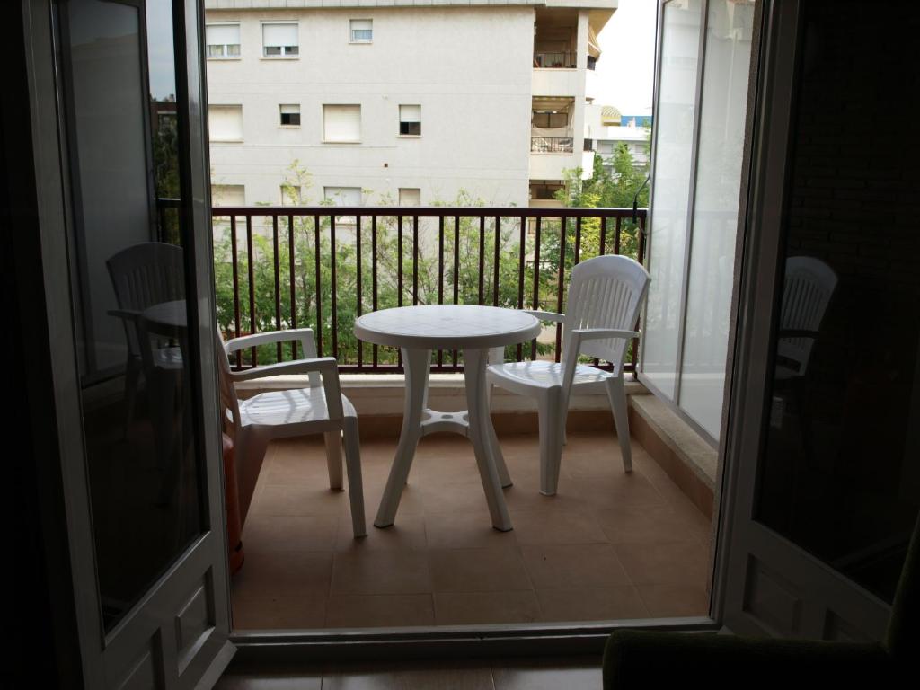 Balkón nebo terasa v ubytování Apartaments Geminis