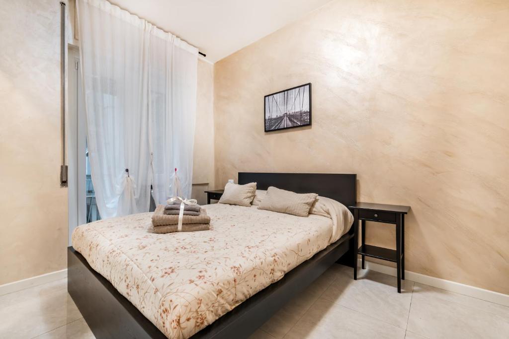 Postel nebo postele na pokoji v ubytování Gold House 2