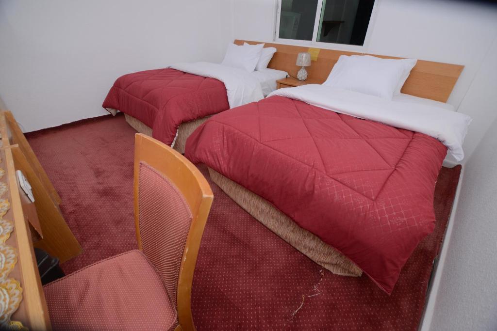 Postel nebo postele na pokoji v ubytování Petra Lion Hotel
