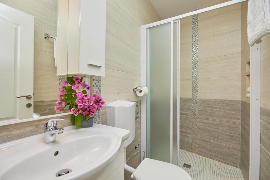 Kúpeľňa v ubytovaní Apartments Vicko Vodnica