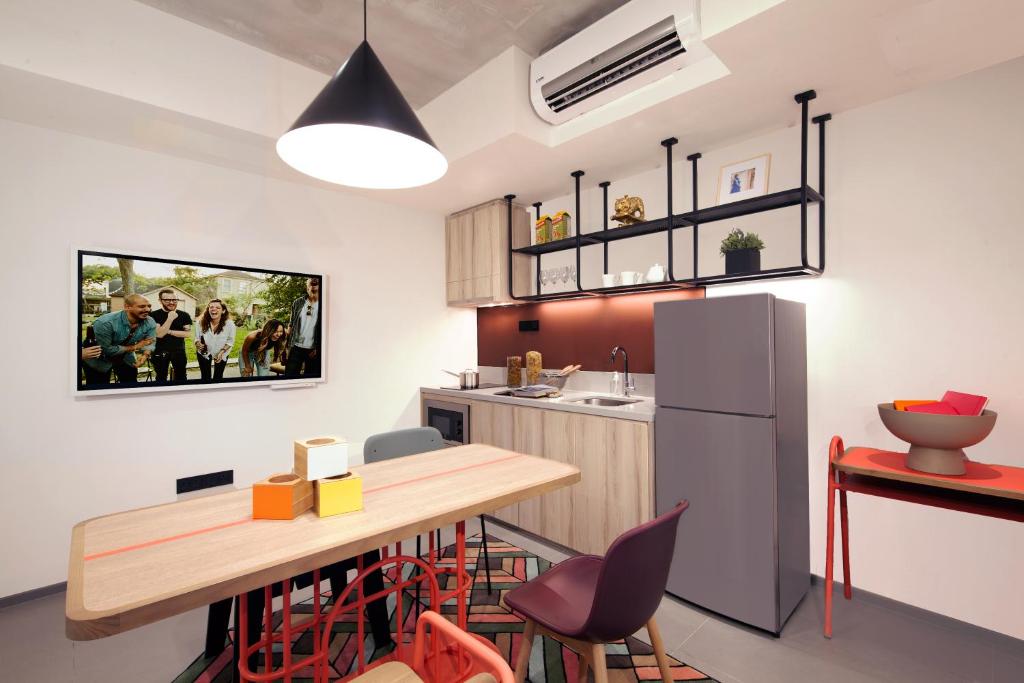 Nhà bếp/bếp nhỏ tại lyf Funan Singapore