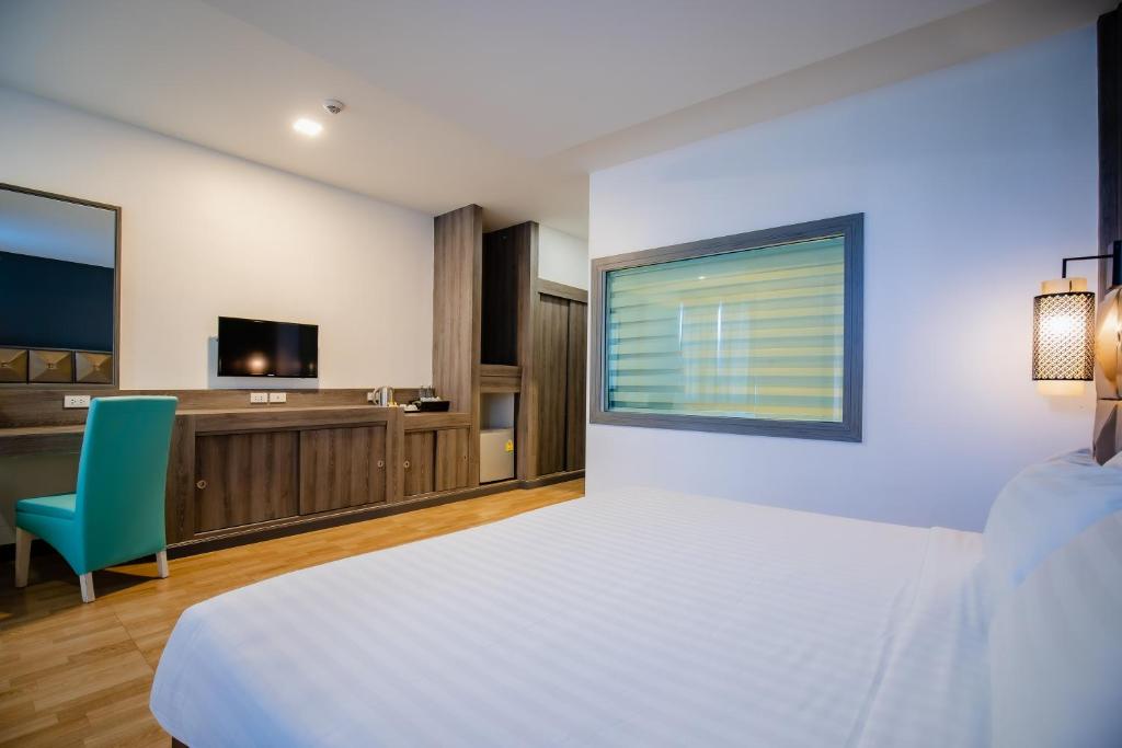 Postel nebo postele na pokoji v ubytování Add Plus Hotel & SPA