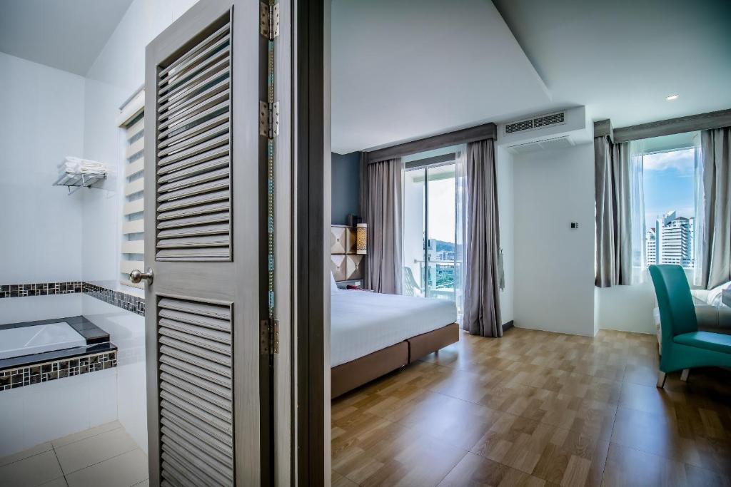 Postel nebo postele na pokoji v ubytování Add Plus Hotel & SPA