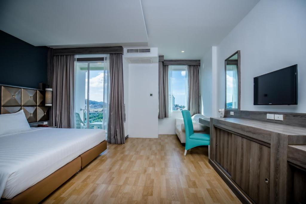 Postel nebo postele na pokoji v ubytování Add Plus Hotel & SPA