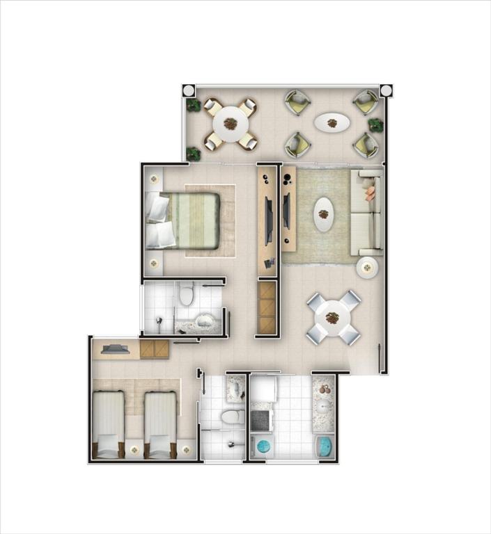  Apartamento locação Beverly Hills Porto das Dunas