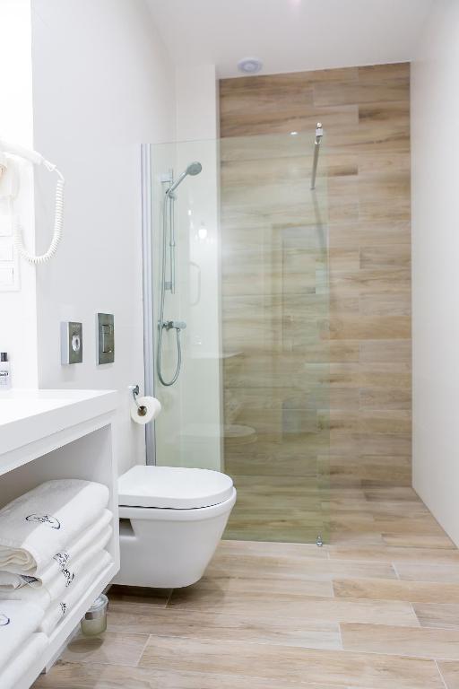 Koupelna v ubytování Hotel Jantar Wellness & Spa