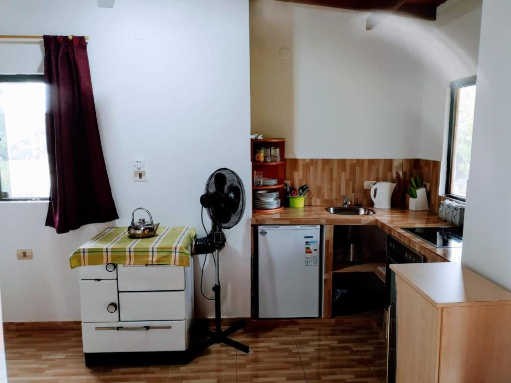Kuchyň nebo kuchyňský kout v ubytování Posada Bavaria