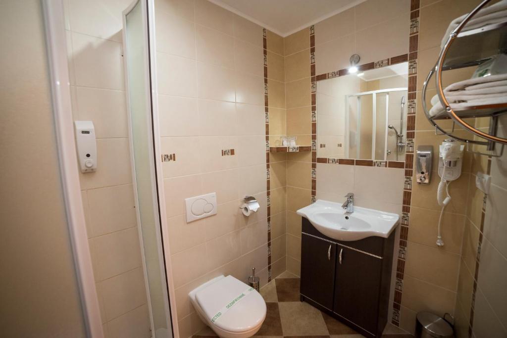 Kúpeľňa v ubytovaní Hotel Alfa