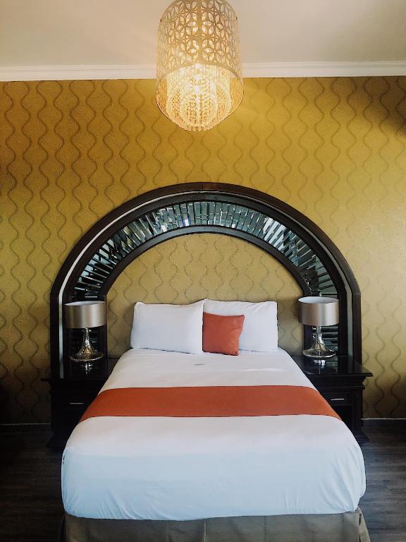 Postel nebo postele na pokoji v ubytování Hotel Lois Veracruz