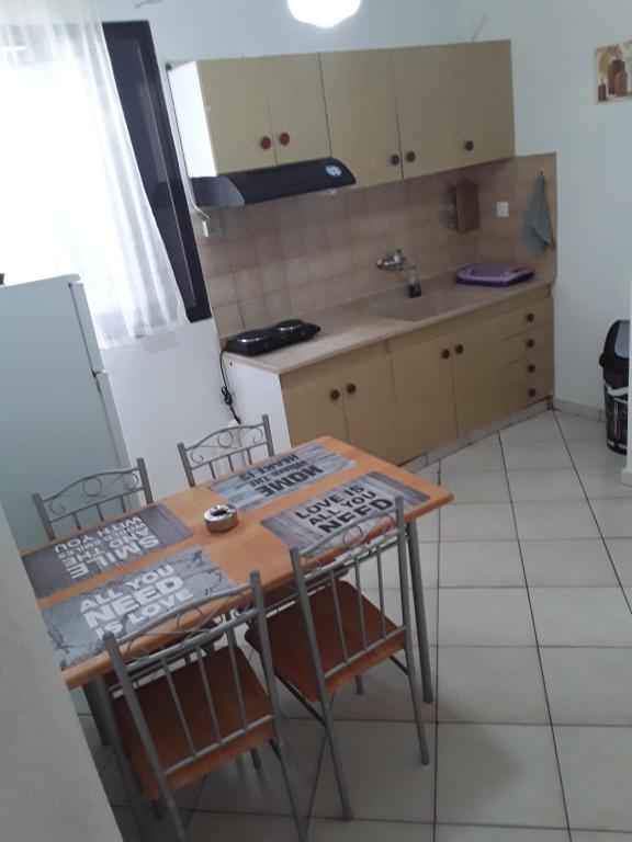 Kuchyň nebo kuchyňský kout v ubytování Hause Zorbas