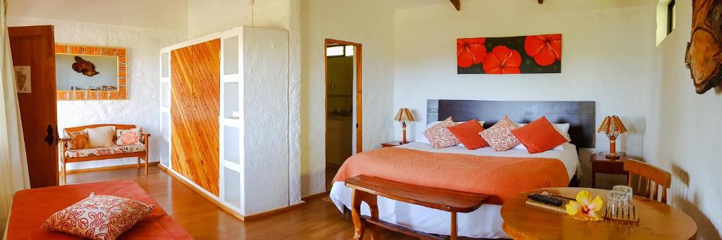 Postel nebo postele na pokoji v ubytování Pikera Uri Eco Lodge