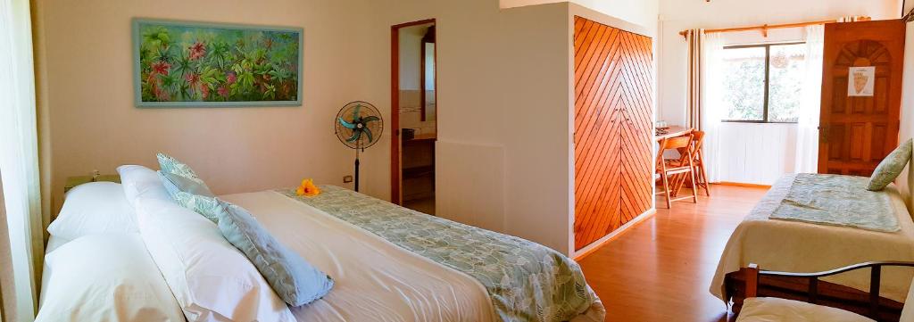 Postel nebo postele na pokoji v ubytování Pikera Uri Eco Lodge