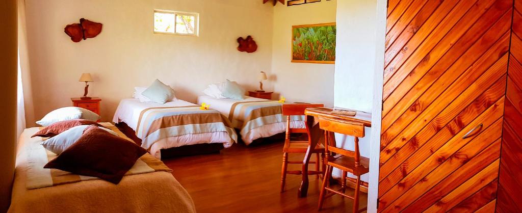 Postel nebo postele na pokoji v ubytování Pikera Uri Eco Lodge