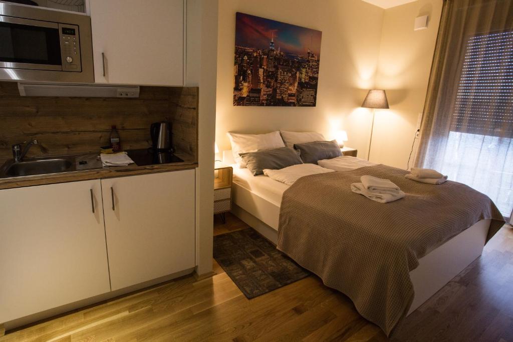 Premium Apartment München Messe - Resim 13