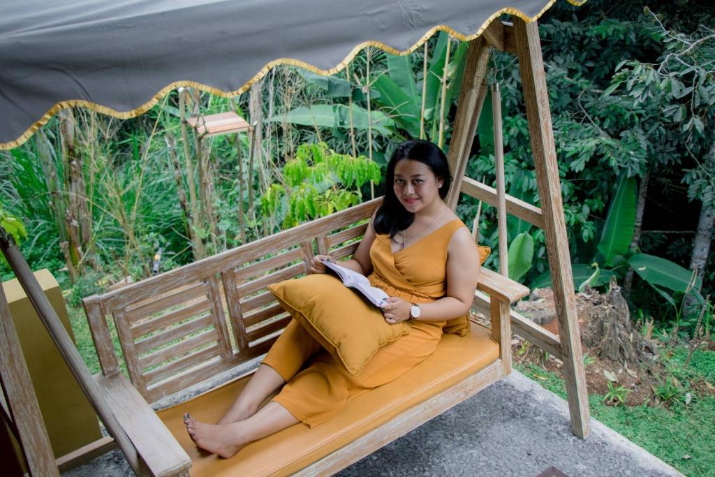 Zahrada ubytování Villa Be Bali Hut Farm Stay