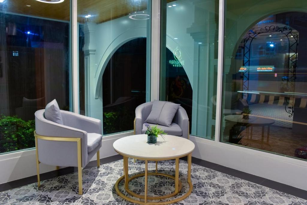 Posezení v ubytování Peranakan House