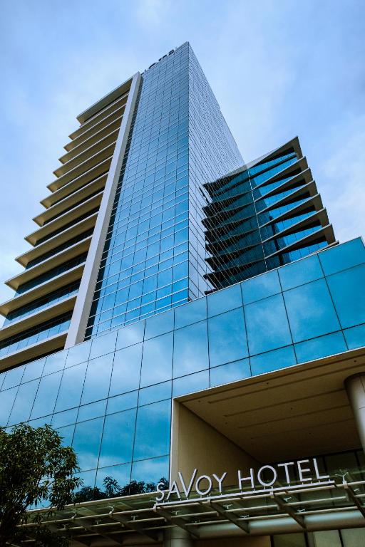 O edifício onde o hotel está situado