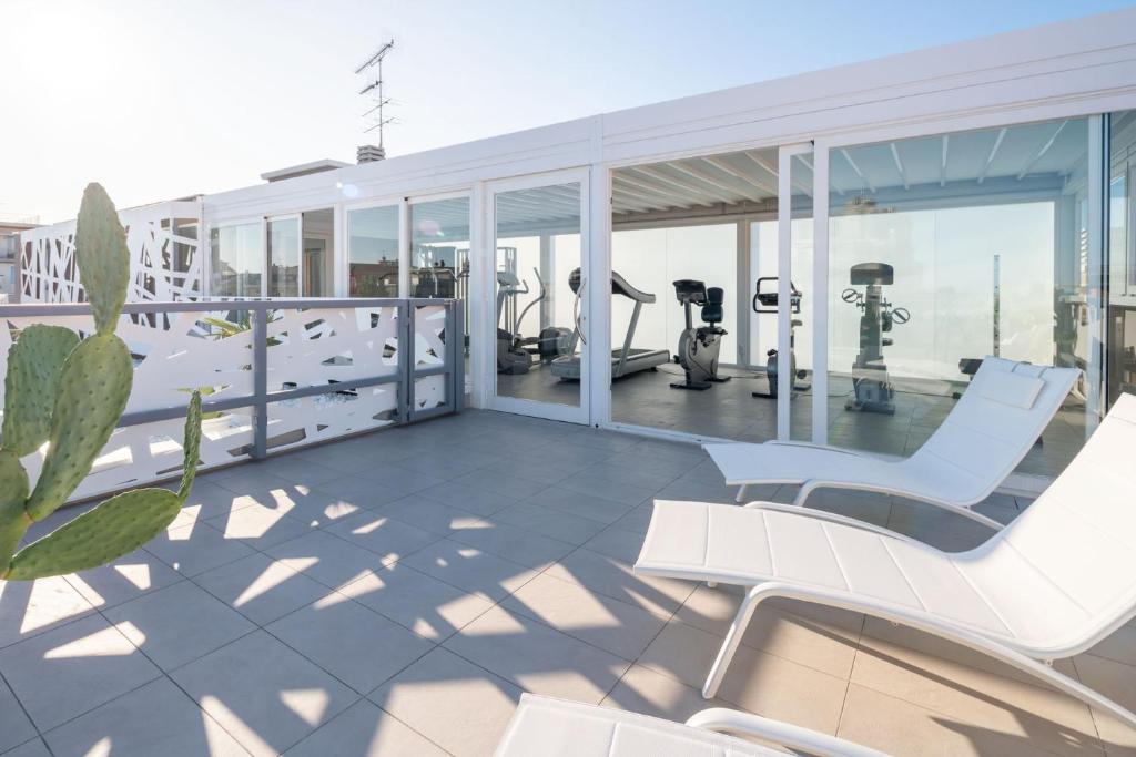 Fitness centrum a/nebo fitness zařízení v ubytování Hotel Iris Jesolo