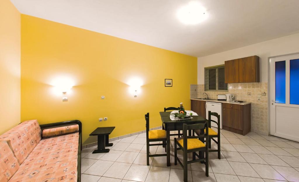 Kuchyň nebo kuchyňský kout v ubytování Remezzo Studios & Apartments