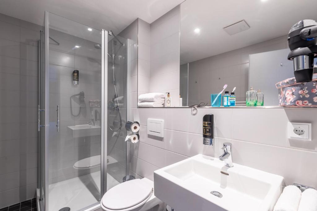 Koupelna v ubytování Serways Hotel Reinhardshain Nord