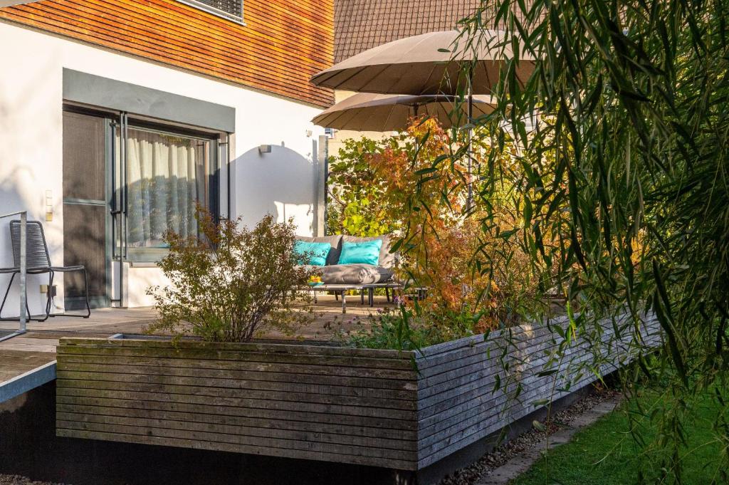 Zahrada ubytování Ferien-Lodge Lindau - Private Sauna & nah am See