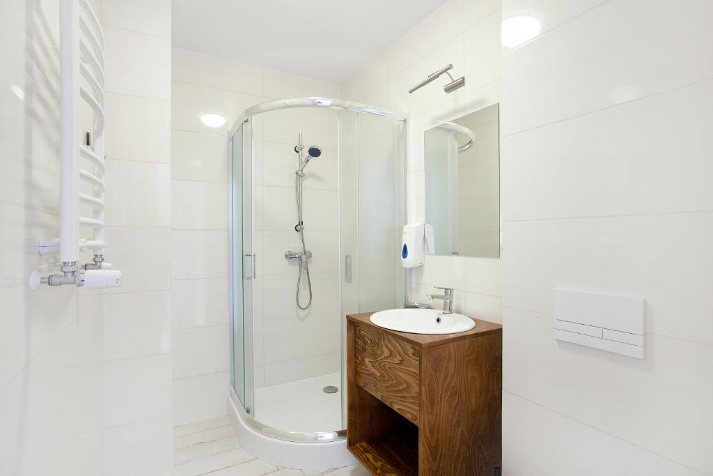 Koupelna v ubytování Apartamenty Góra