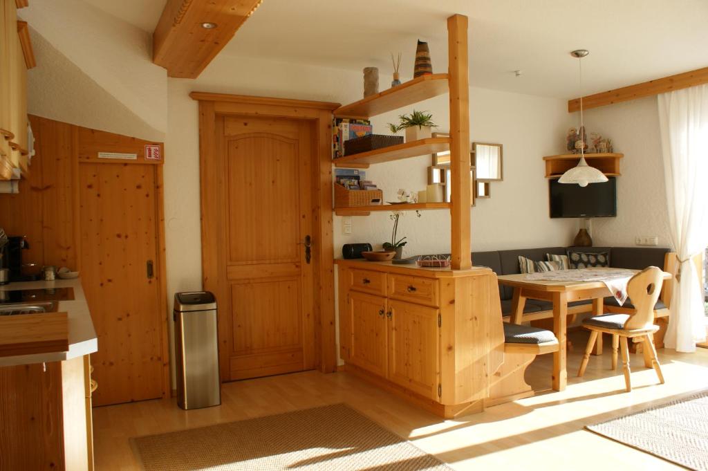 Kuchyň nebo kuchyňský kout v ubytování Haus am Stein